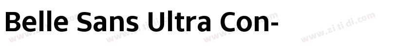 Belle Sans Ultra Con字体转换